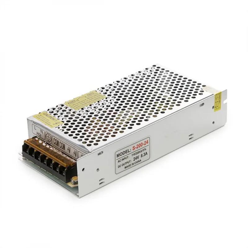 Transformator LED 200W 24VDC 6,5A IP20
