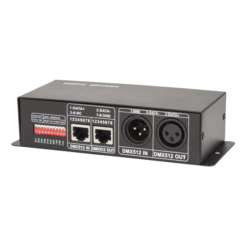 Kontroler DMX512 RGB 12/24VDC 3 Kanały 8A ► 288/576W