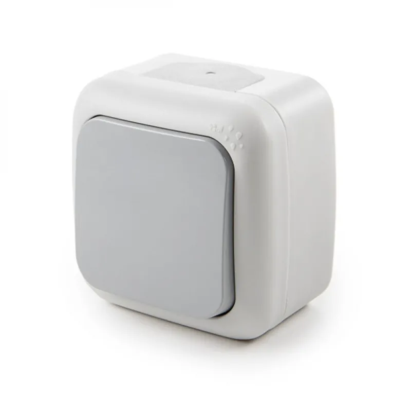 Przełącznik 10A 250V IP54 Szary
