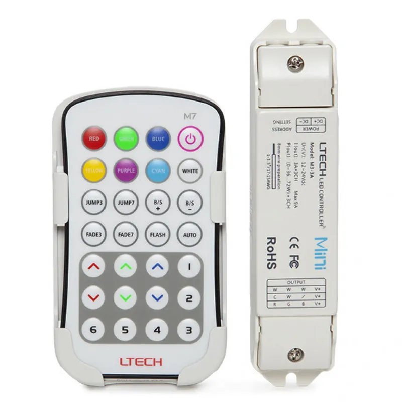 Kontroler RGB M7 Pro Pilot 12-24VDC 108-216W