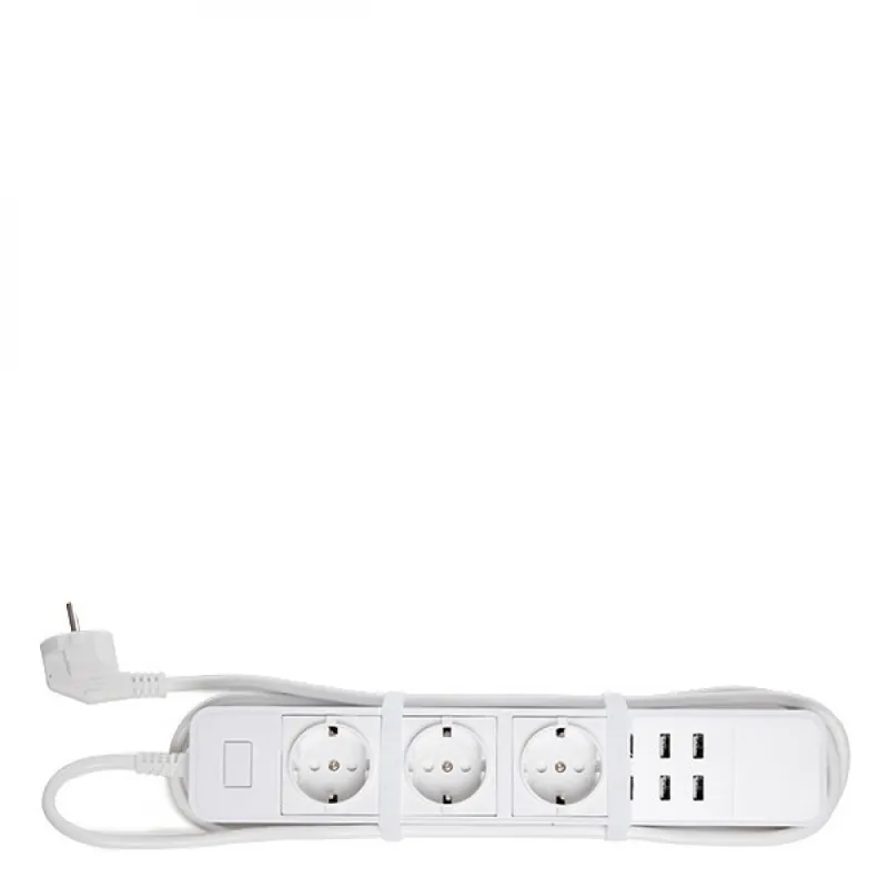 Wiele Gniazdek Zasilania Wifi 3 X Schuko 4 X Usb Zgodny Amazon Alexa/Google Home