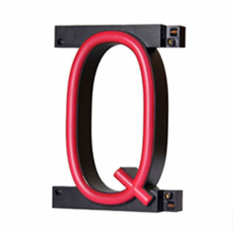 List LED Neon Q Szerokość 100Mm Wysokość 161Mm Tło 38Mm