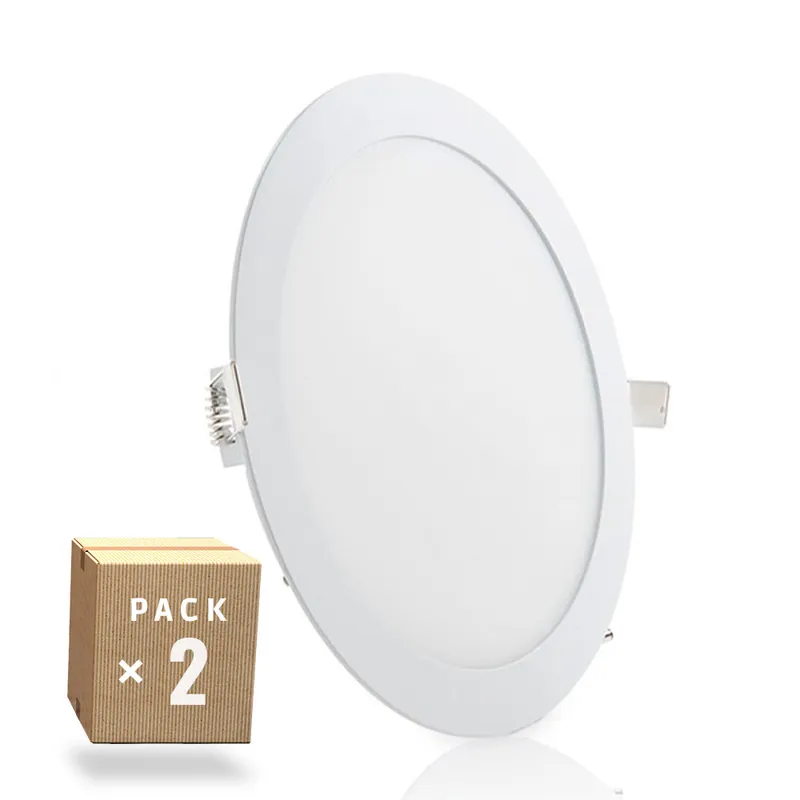 Balení 2 LED panelů 20W 2000Lm 6000ºK Kruhový 40 000H [GR-RDP15-20W-CW-PK2-AP]