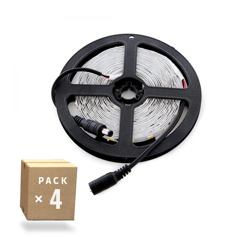 Balení 4 LED pásků 72W 4200Lm 6000ºK 300 X SMD5050 12VDC x5M 40 000H [PL219009W-PK4-AP]