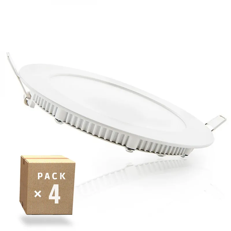 Balení 4 LED panelů 9W 900Lm 6000ºK 40 000H [HO-PLCIR9W-CW-4PK-AP]