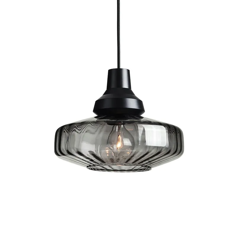 Závěsná Lampa "New Wave Optic Smoke" E27 Bez Žárovky