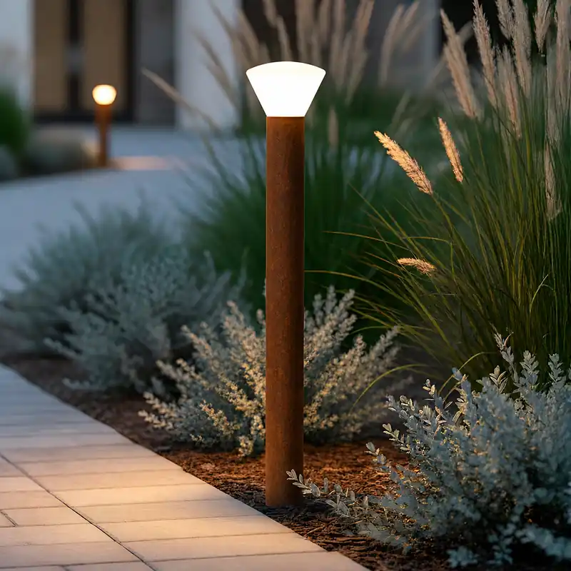 Udendørs LED-blinklys "Digos" 100 cm 5 W 220 VAC 3000 K Oxid Brun