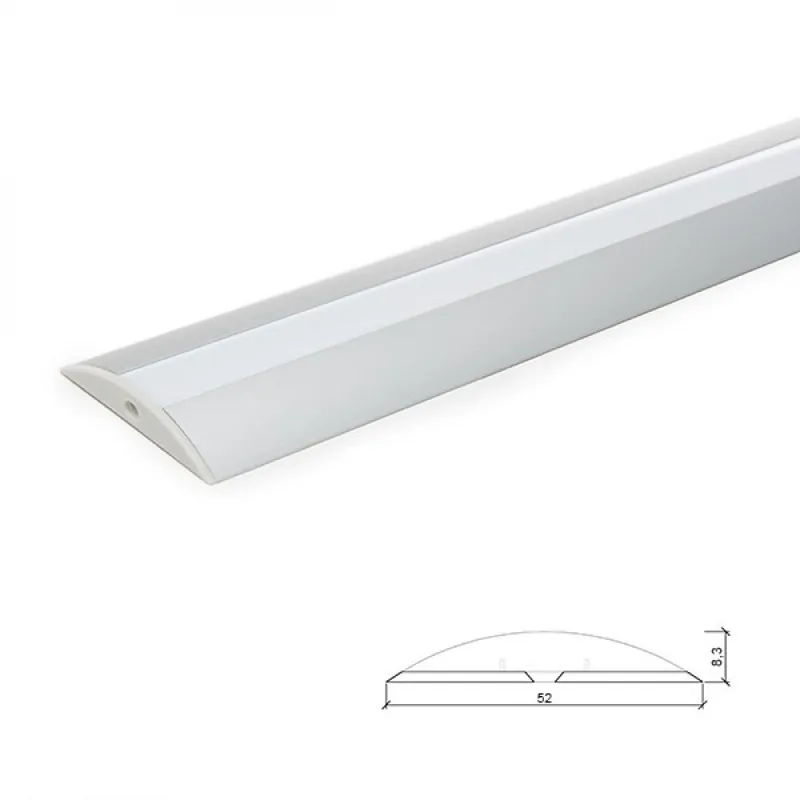 Profil Hliník Pre Led Pásik Difúzor Mliečny LLE-ALP021 x 2M