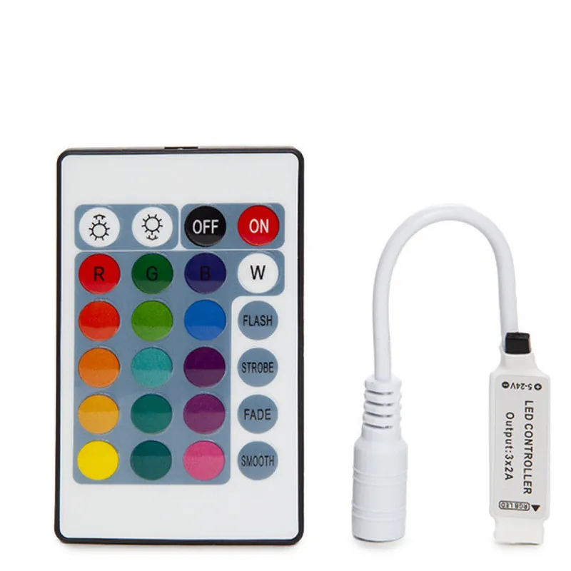Kontrolór Mini Led Páska RGB Diaľkové Ovládanie 12VDC ► 72W