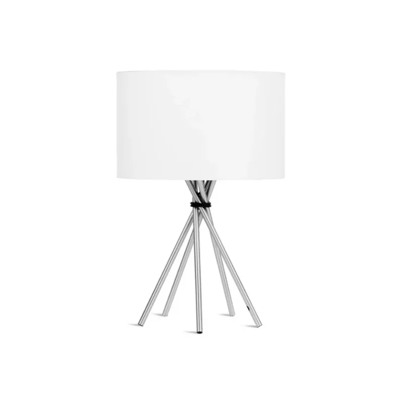 [IAR-LIMA/T] Base Stolná Lampa Železo Lima 35cm Poniklované