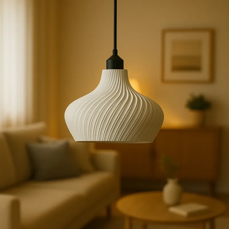 Závesná lampa „Daila“, biela/čierna stropná rozeta/čierny kábel