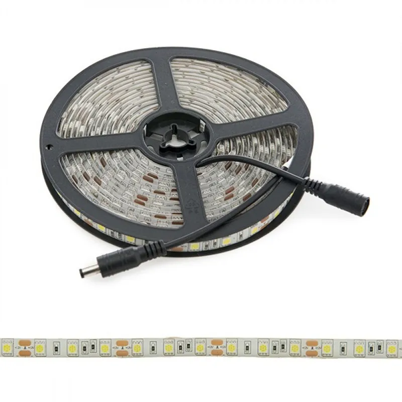 300 LEDin nauha 72W 4200Lm CRI85 6000ºK SMD5050 12VDC IP65 x5M 40000H [PL219010W]-valkoinen