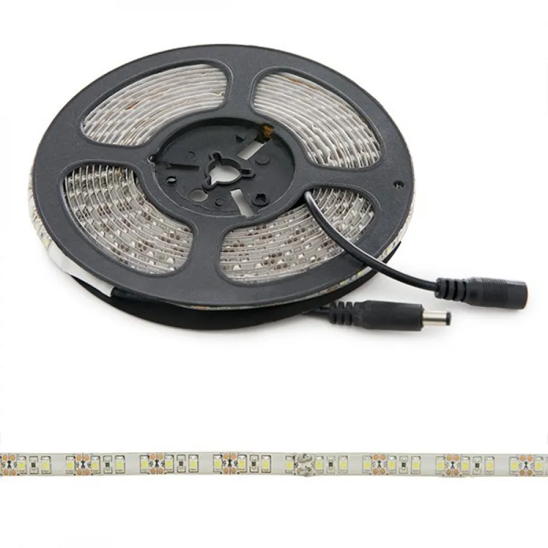 600 LEDin nauha 48W 2400Lm CRI85 6000ºK SMD3528 12VDC IP65 x5M 40000H [PL219006W]-valkoinen