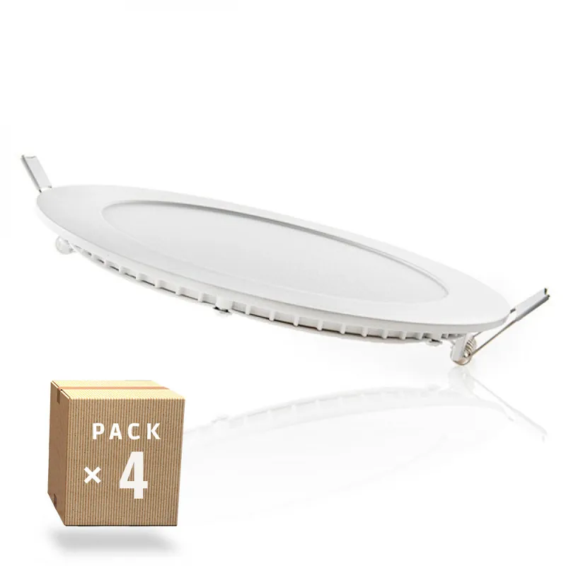 4 LED-paneelin pakkaus 12W 1200Lm 6000ºK 40 000H [JL-GP-LZ-2-PK4-AP]