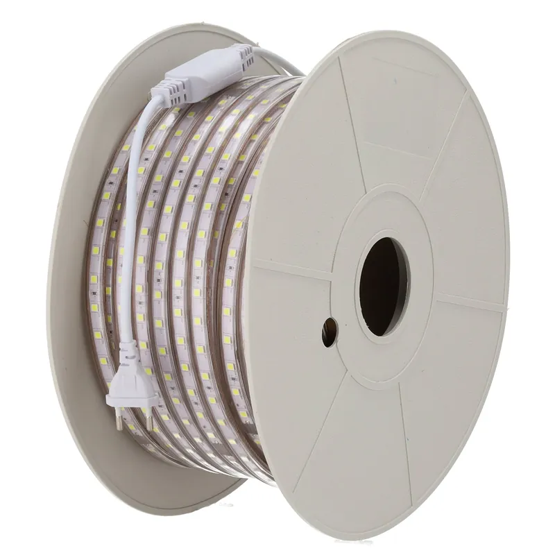 60 LEDin nauha / M 500 W 42 000 Lm 6 000 ºK SMD5050 220 VAC IP65 x 50 M 40 000 H [HO-220-60-50M-CW]