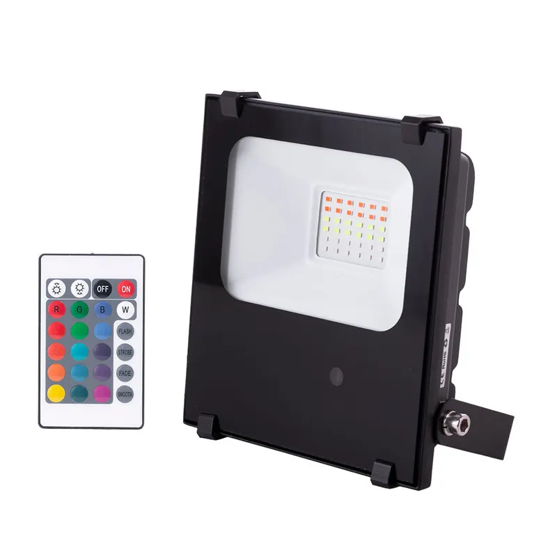20 W LED-projektorin kohdevalo IP65 RGB-kaukosäädin 40 000H [1916-NS-HVFL20W-F-RGB]