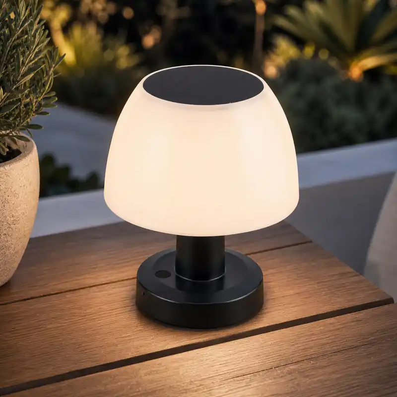 Aurinkoenergiapöytälamppu 20-200Lm 4000K IP54 5V 0,6W [HO-PHL-1902]
