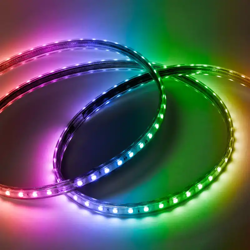 60 LEDin nauha / M 10 W SMD5050 220 VAC IP65 RGB x 1M 40 000H [HO-220-60-50-RGB]