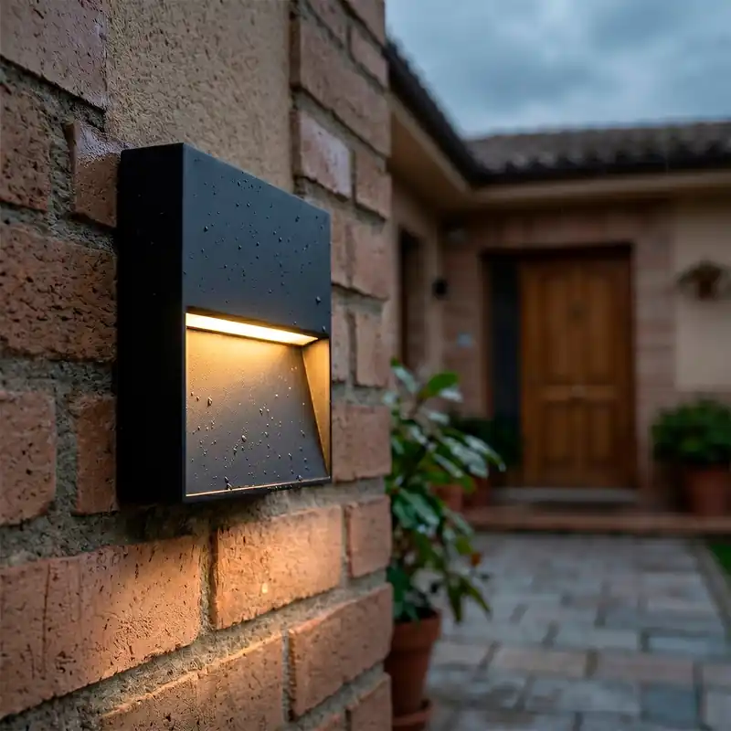 7 W IP54 suorakaiteen muotoinen LED-ulkoseinävalaisin, 2700 K