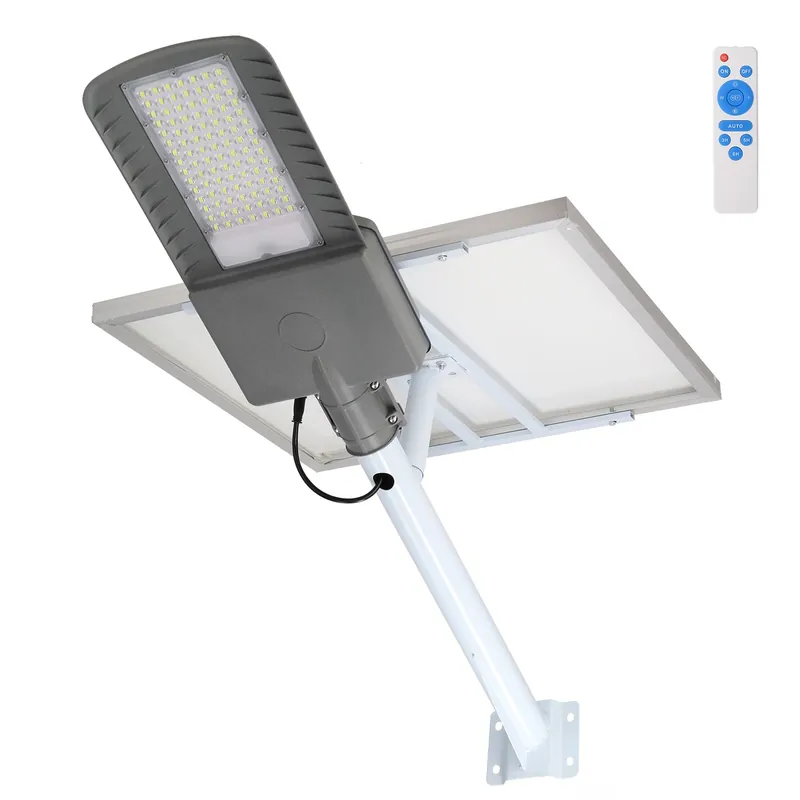 Zonne-LED Straatverlichting 300W 5000K Paneel 6V 45W Batterij 42Ah Schemersensor /Afstandsbediening