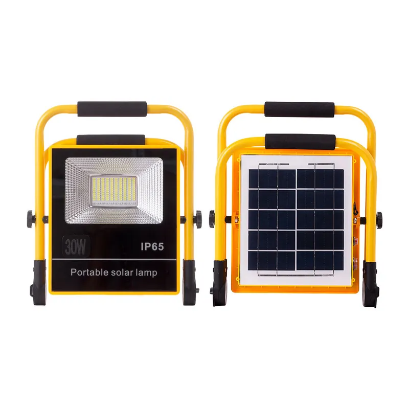 Zonne LED Floodlight 30W 6500K Paneel: 6V/9W Battery: 3.2V/8000MaH Remote Control [HO-ZonneFL-30W-05]