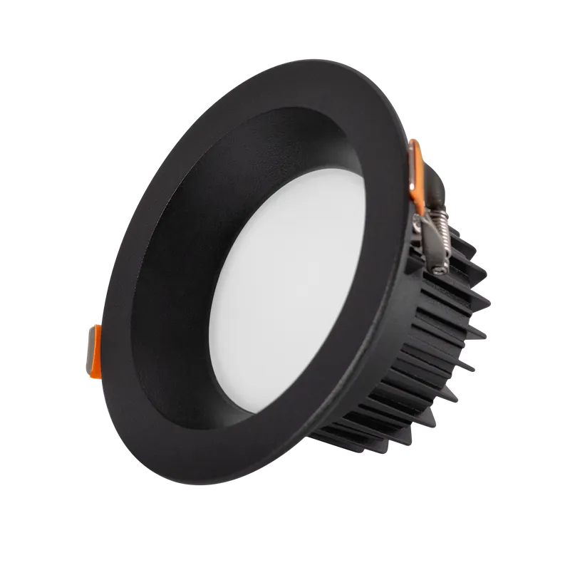 LED-Rundstrahler, 9 W, 900 lm, 6000 °K, blendfrei, UGR19, 40.000 h, Schwarz