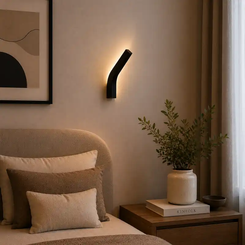 Wandleuchte E14 Schwarz (Ohne Lampe) Layla [HO-E14WALLLIGHT-C-B]