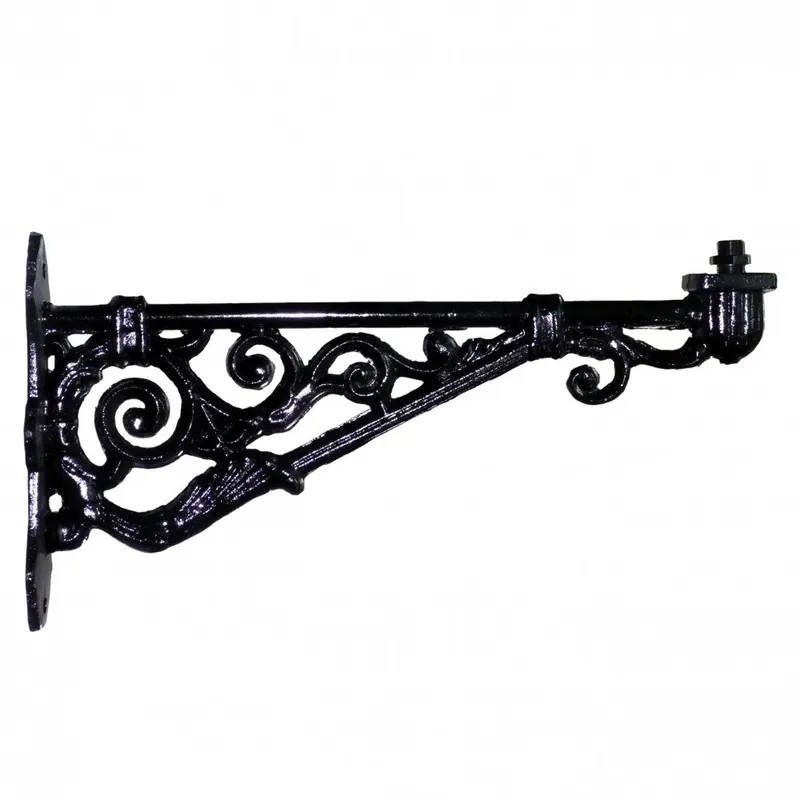 Wand Arm Villa Geschmiedet Aluminium/Gefärbter Stahl Schwarz