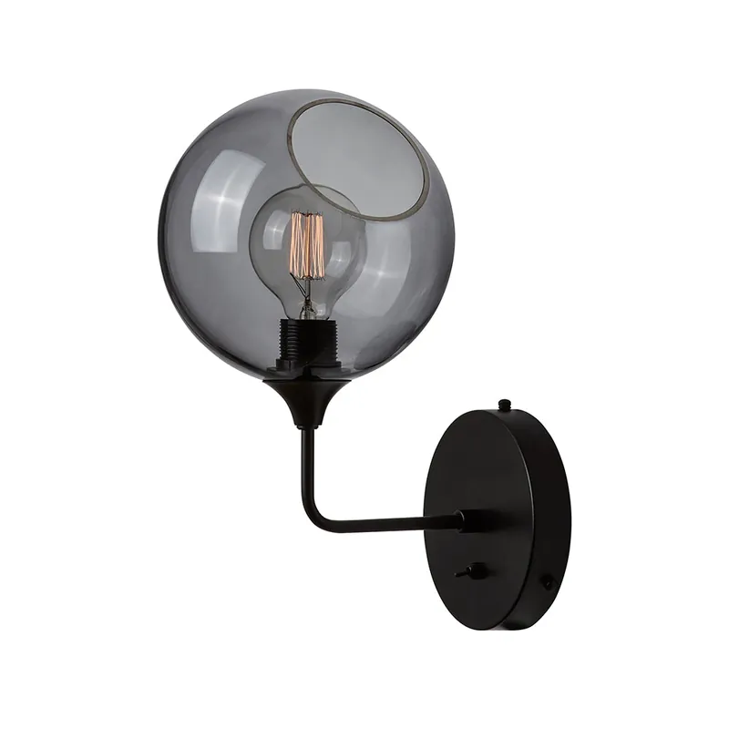 Wandleuchte "Ballroom Smoke" Ø370mm E27 Ohne Birne