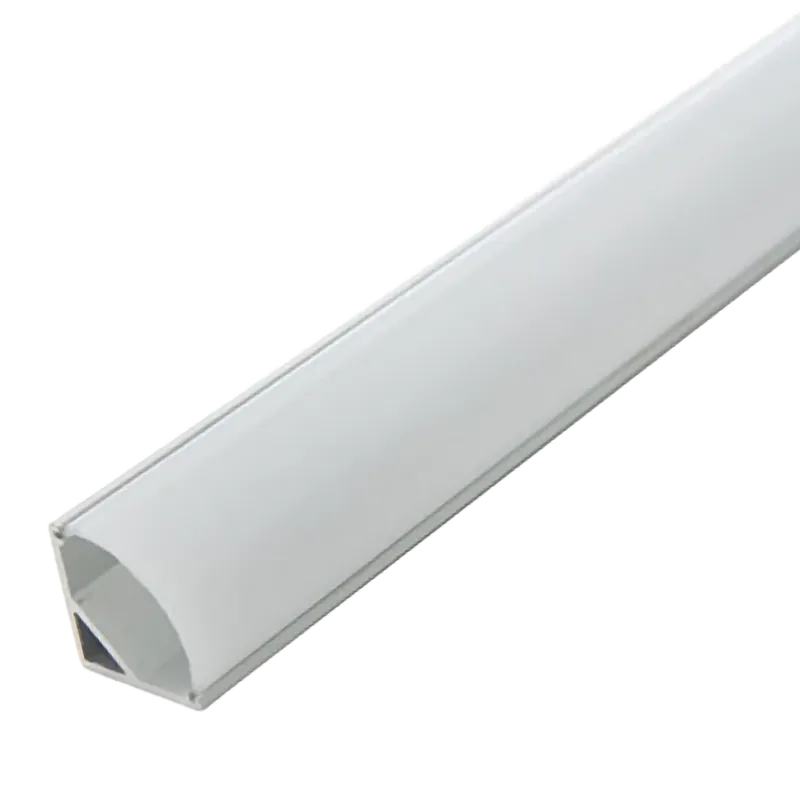Aluminiumprofil für LED-Streifen-Eckmontage - Opal-Diffusor x 2M [BX3-A1616]