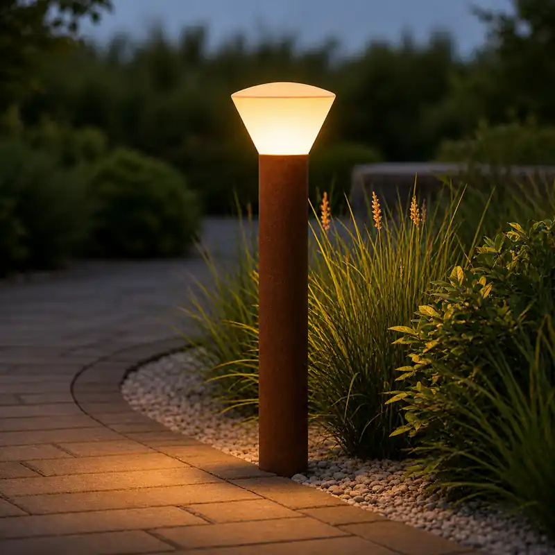 „Sonsonate“ LED-Außenleuchte, 60 cm, 5 W, 220 V AC, 3000 K, Rostbraun