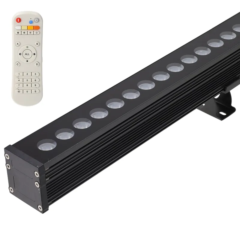 80W 100lm/W 30° RGB/CCT LED-Wandfluter mit Fernbedienung, TUYA-System