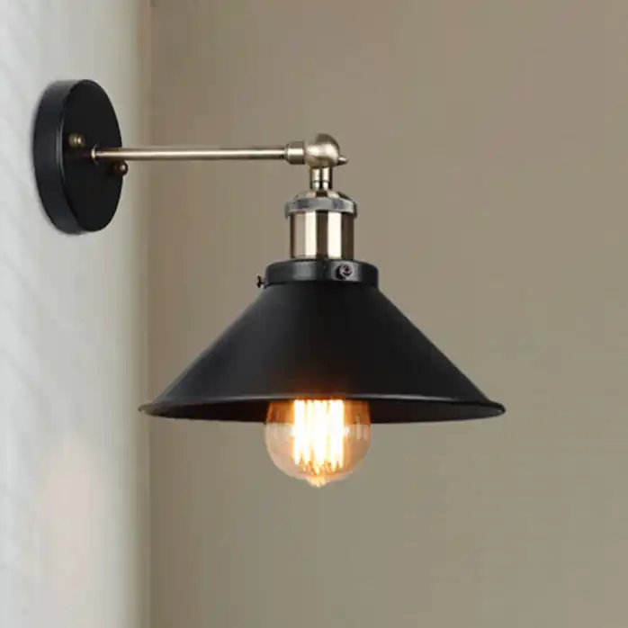 Applique Murale Industrielle Noire
