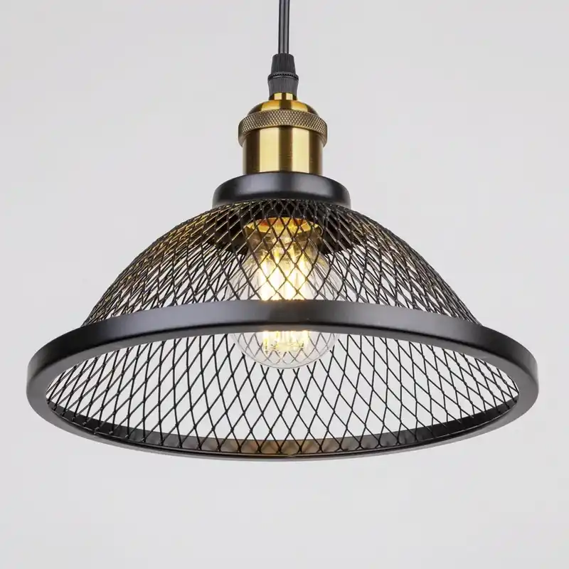 Suspension Grillage Noir