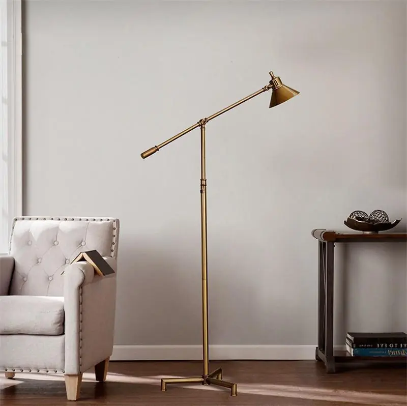 Lampadaire Industriel Cuivre