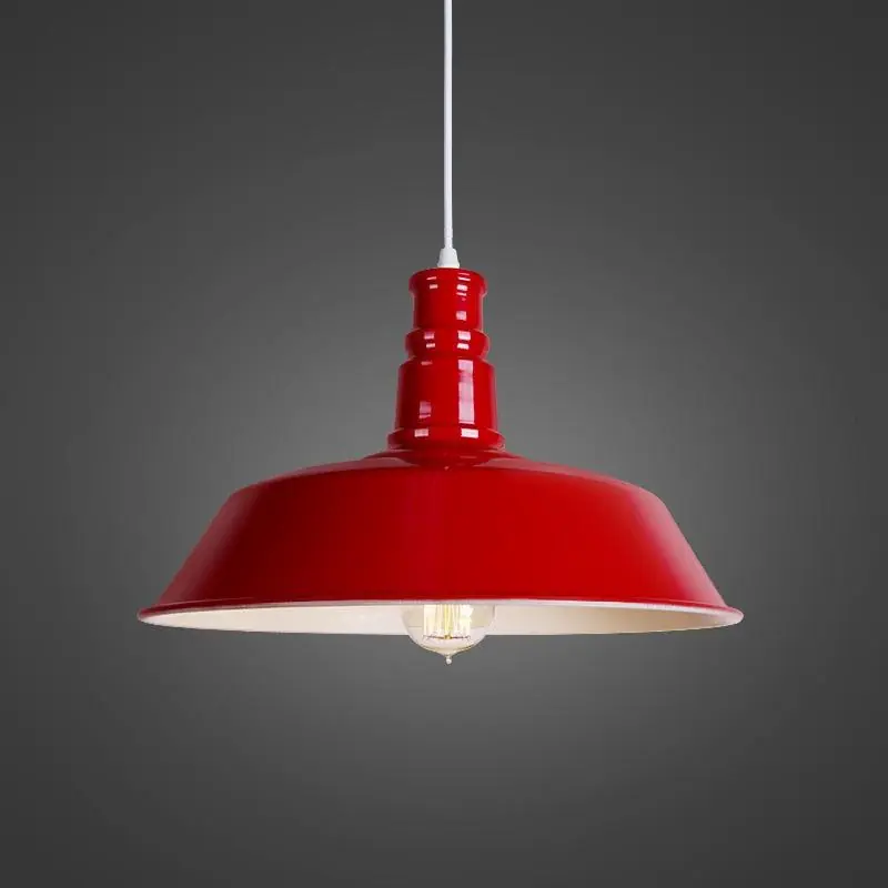 Suspension Industrielle Rouge