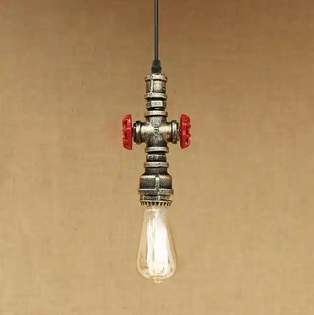 Suspension Industrielle Robinet Double Gold