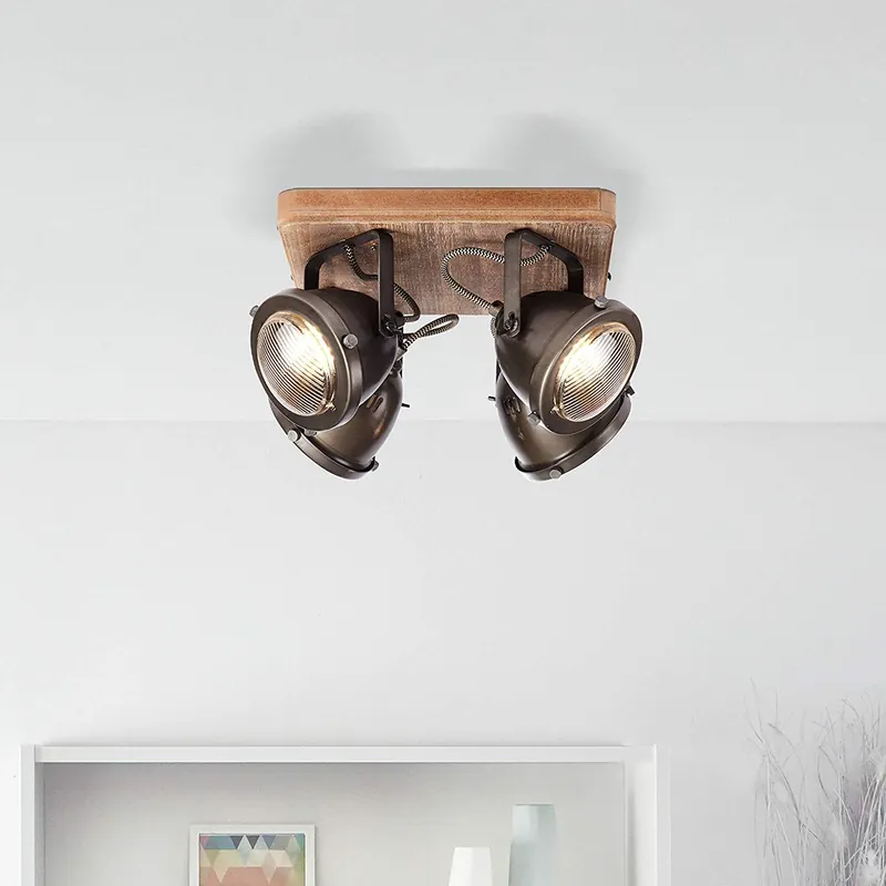 Rampe 4 Spots Industrielle
