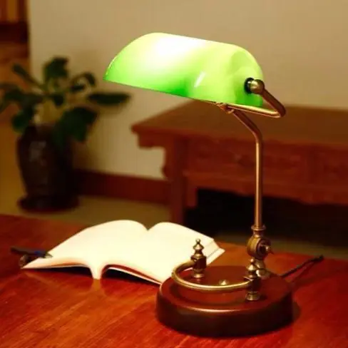 Lampe de Banquier Vintage