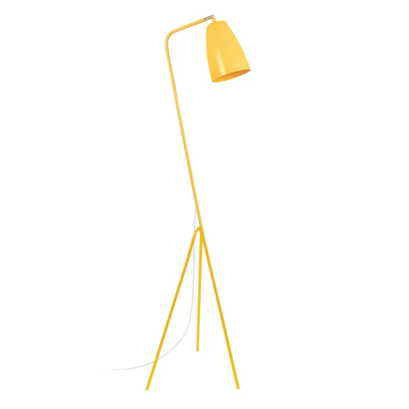 Lampadaire Industriel Jaune