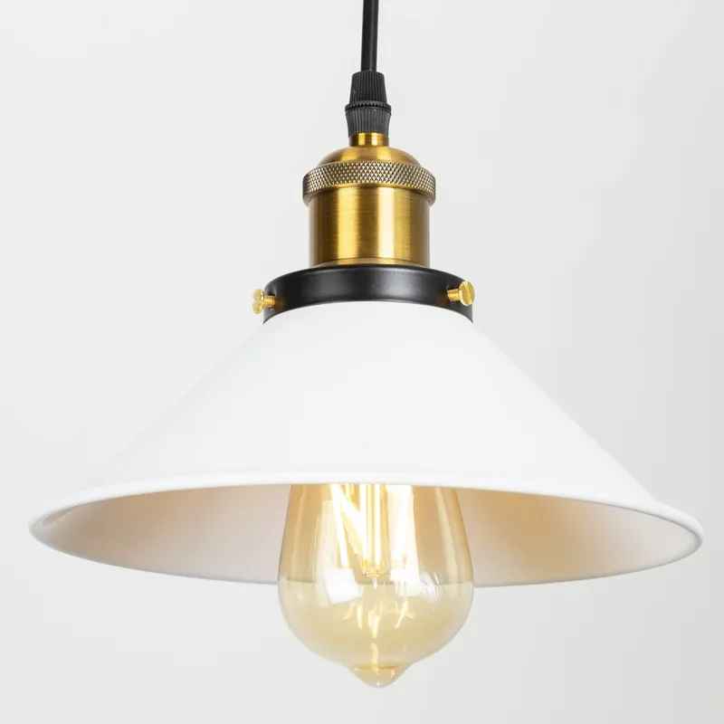 Suspension Industrielle Blanche