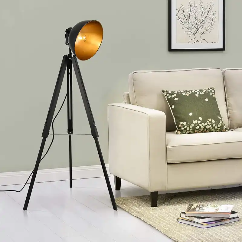 Lampadaire Trepied Industriel Dark
