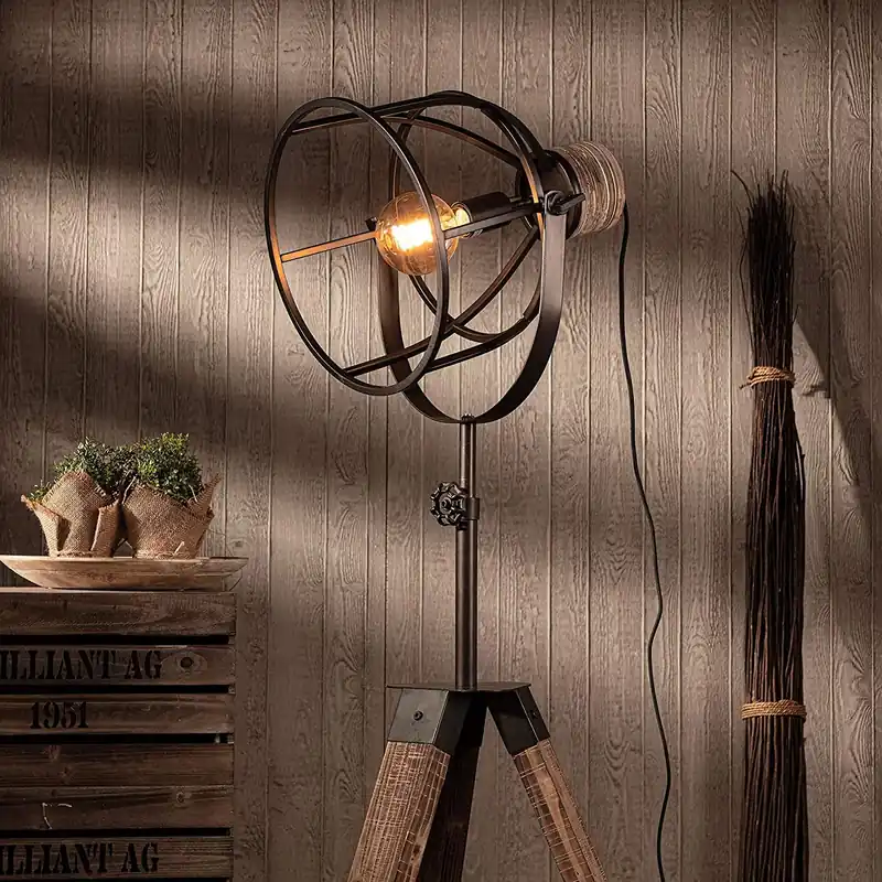 Lampadaire Cinema Industriel Rustique
