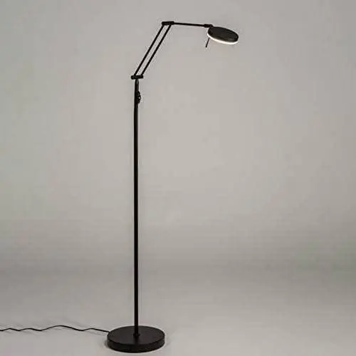 Lampadaire Industriel Noir Liseuse