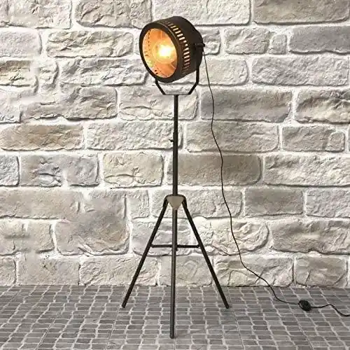 Lampadaire Cinema Industriel en Fer