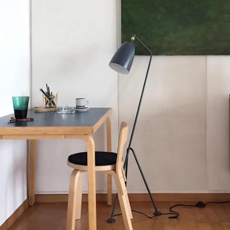 Lampadaire Salon Industriel Loft Gris