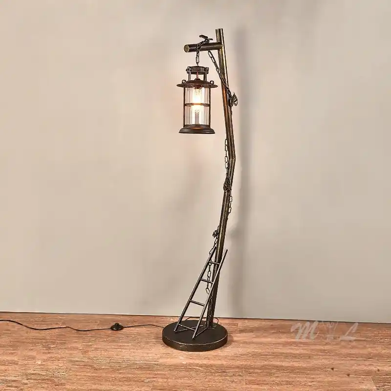 Lampadaire Salon Industriel Lanterne