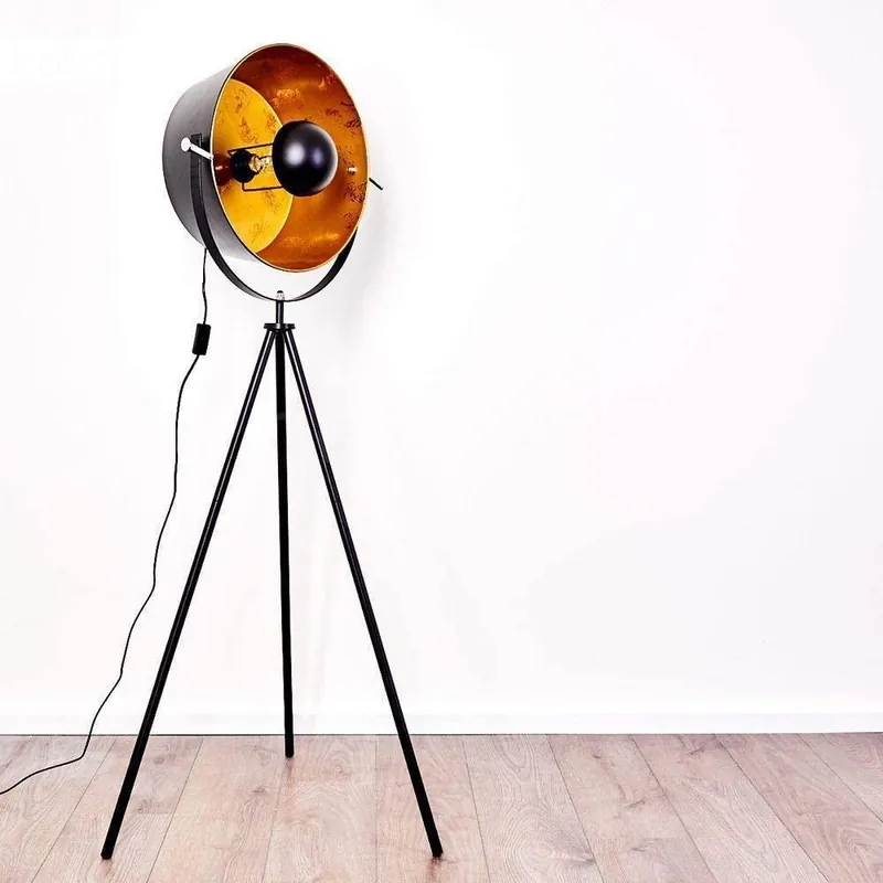 Lampadaire Industriel Noir Moon Like
