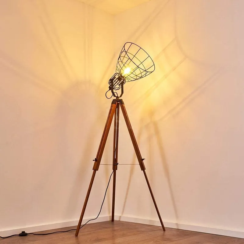Lampadaire Trepied Esprit Industriel V2