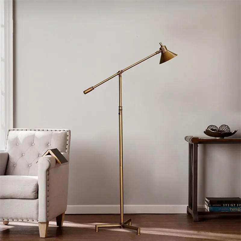 Lampadaire Salon Industriel Cuivre